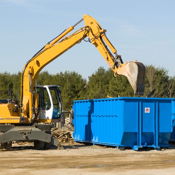 what size residential dumpster rentals are available in Mansfield NJ